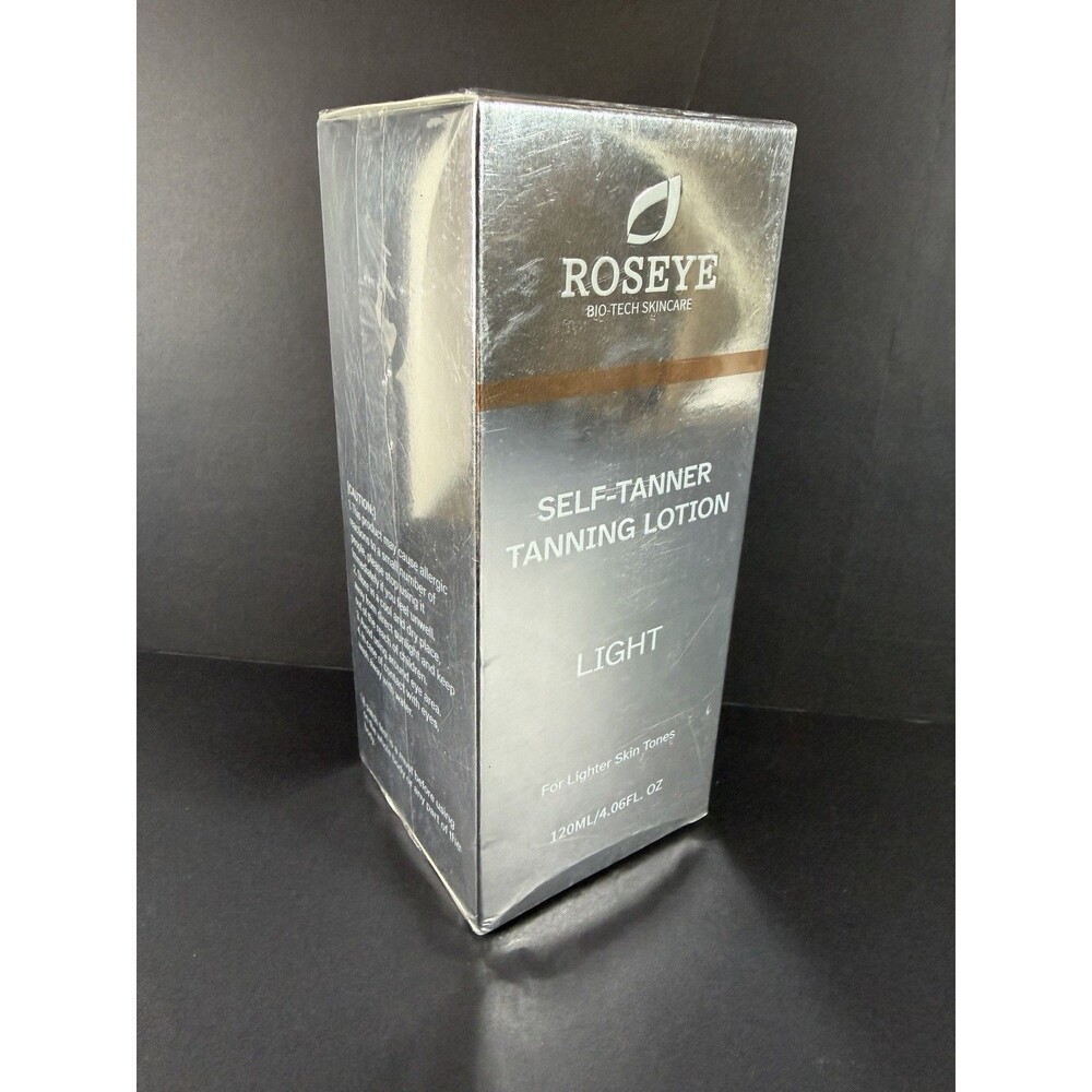 SEALED Roseye Self-Tanner Tanning Lotion 120mL/ 4.06 oz  Exp 2028 LIGHT Color